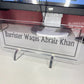 Custom Acrylic Desk Nameplate, Transparent Acrylic, Office Desk Decoration GT011