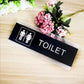 Acrylic Toilet Sign Toilet Sign Acrylic Rectangle Man Or Woman Toilet Door plate GD009