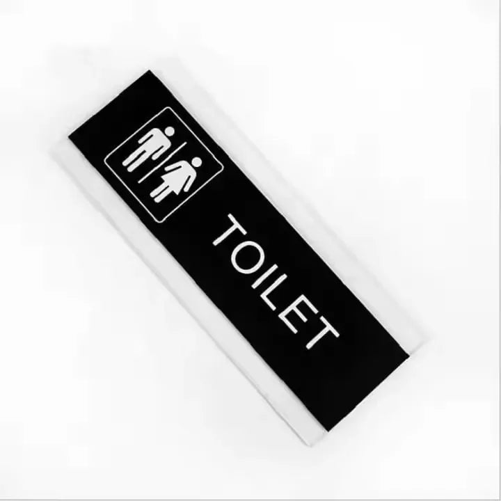 Acrylic Toilet Sign Toilet Sign Acrylic Rectangle Man Or Woman Toilet Door plate GD009