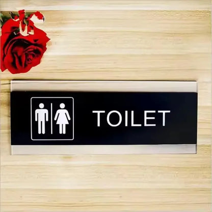 Acrylic Toilet Sign Toilet Sign Acrylic Rectangle Man Or Woman Toilet Door plate GD009