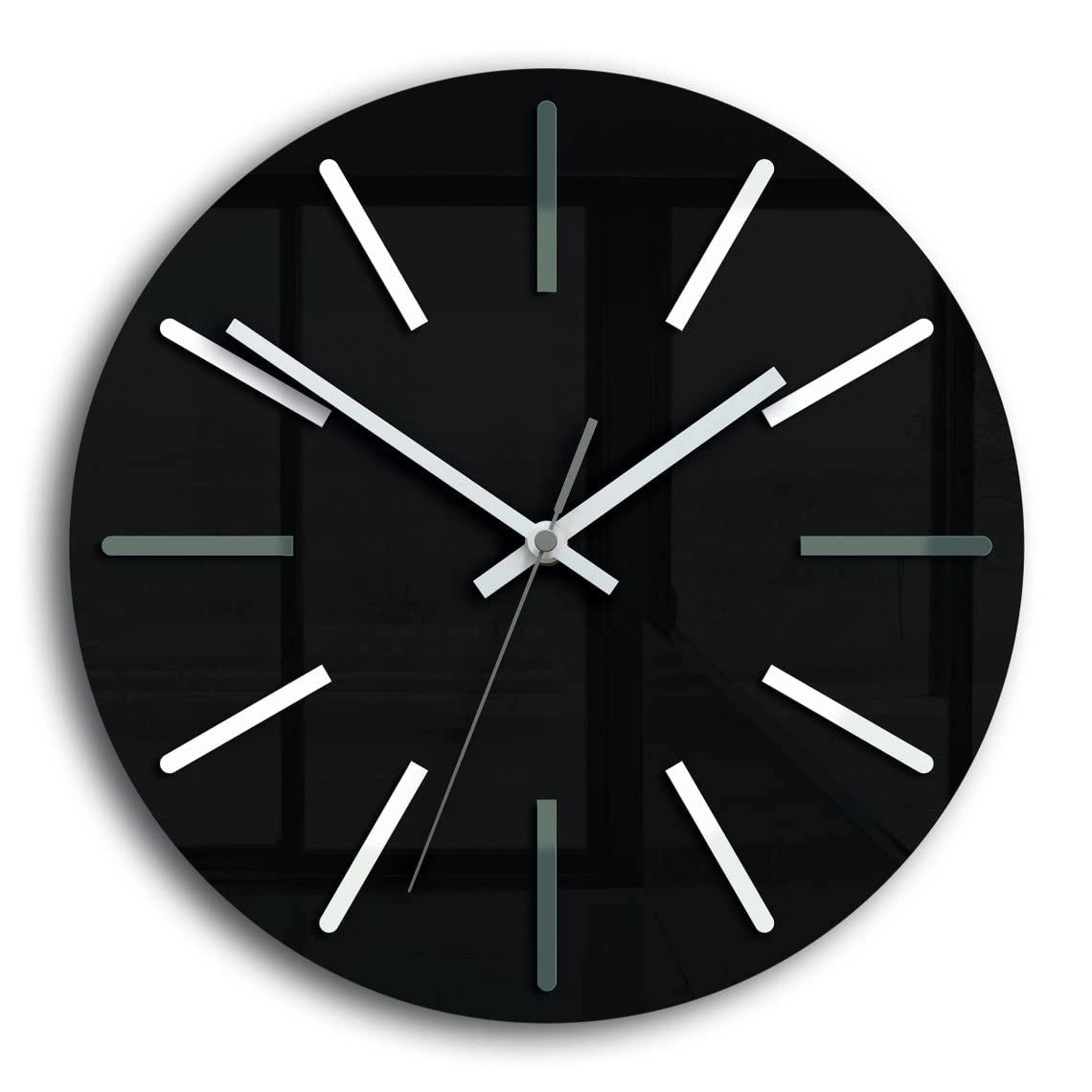 Large wall clock Modus, Silent black clock 30cm  11,81 GC006