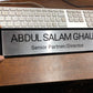 Executive Personalized Door Name Plate, Custom Printed GD002