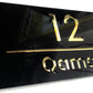 Golden Mirror House Name Plaque | GN010