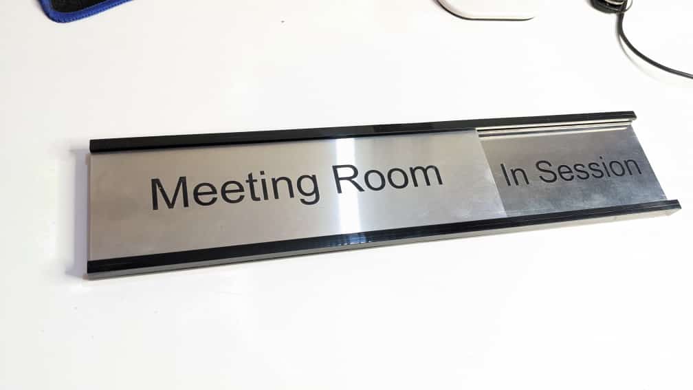 Interchangeable Acrylic Office Name Plate | GD001