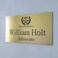 Custom Printed/Engraved Office Sign, Personalized Door plat GD014