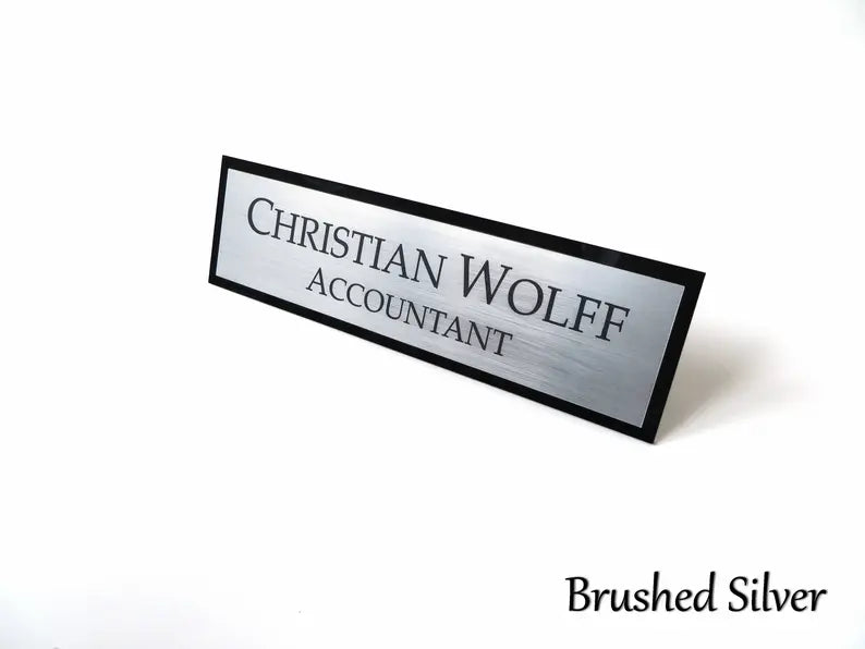 Executive Personalized Table Name Plate Office Sign GT013