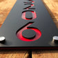 Five Number Vertical Name Plate Modern House Numbers Address Plaque GN016