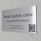 Custom Printed/Engraved Office Sign, Personalized Door plat GD014