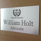 Custom Printed/Engraved Office Sign, Personalized Door plat GD014