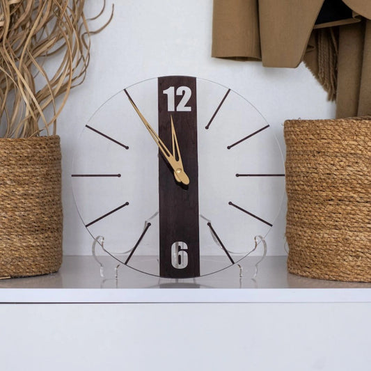 Mid Century Clock, Oversized Clock, Acrylic Clock GC007