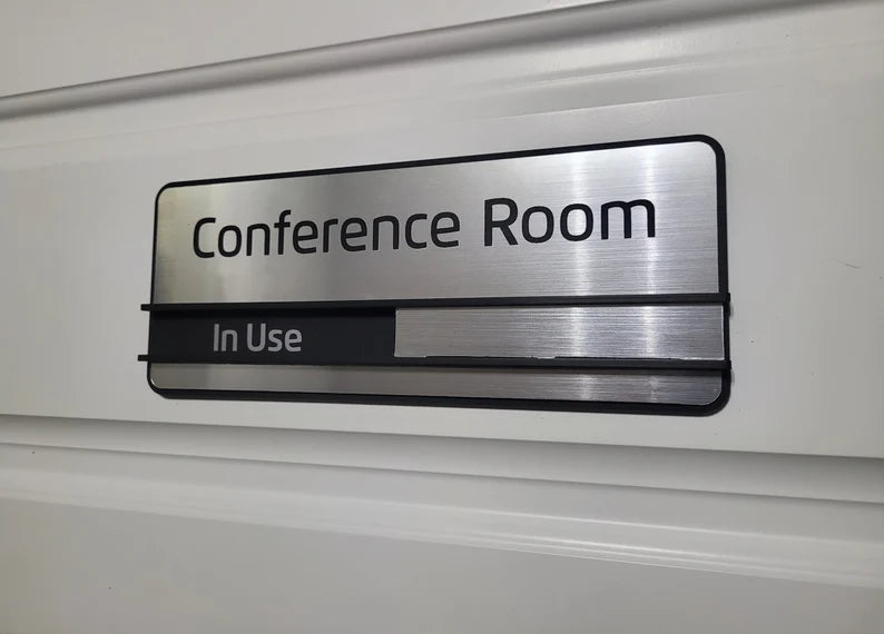 Can Be Moved Custom Busy - Available Conference Room Door Sign, Variable Sign, Office Sign GD013