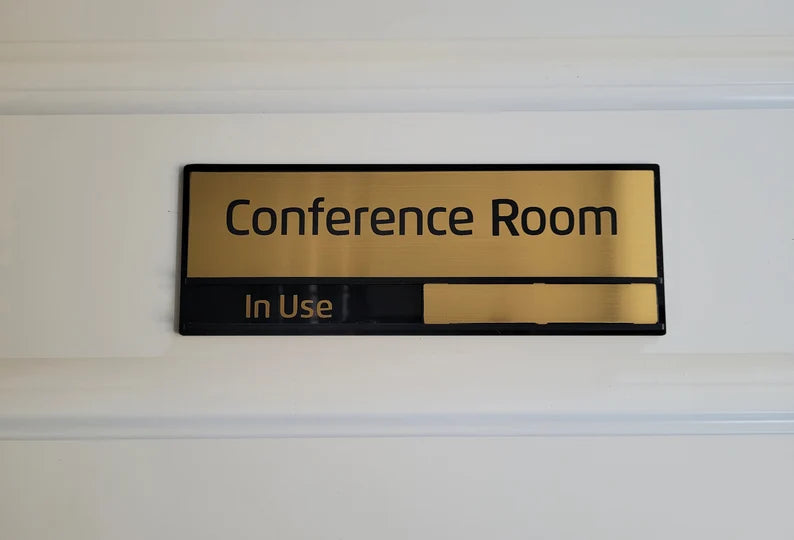 Can Be Moved Custom Busy - Available Conference Room Door Sign, Variable Sign, Office Sign GD013