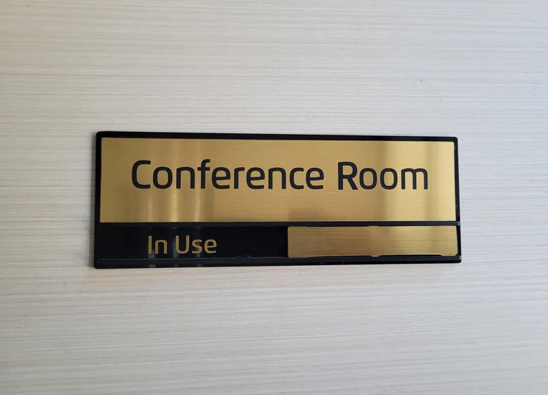 Can Be Moved Custom Busy - Available Conference Room Door Sign, Variable Sign, Office Sign GD013