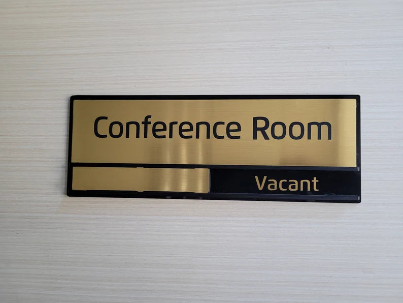 Can Be Moved Custom Busy - Available Conference Room Door Sign, Variable Sign, Office Sign GD013