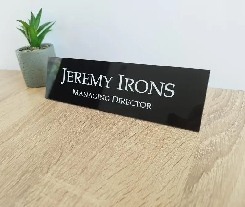 Executive Personalized Table Name Plate, Office Sign. GT013