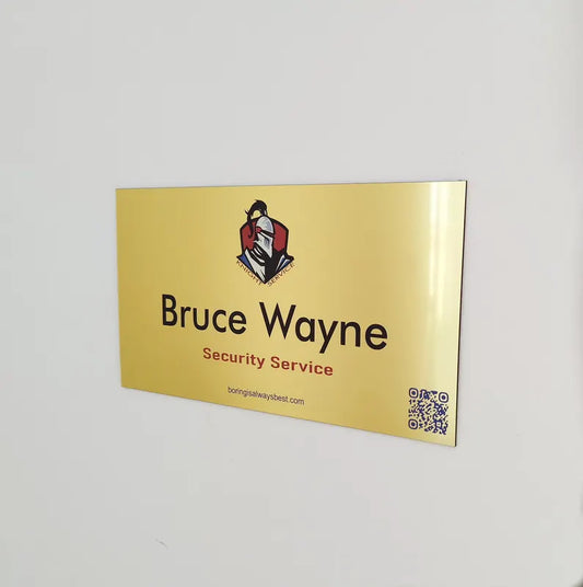 Custom Printed/Engraved Office Sign, Personalized Door plat GD014