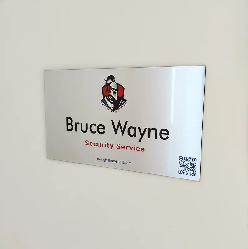 Custom Printed/Engraved Office Sign, Personalized Door plat GD014