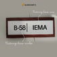 Acrylic + Wooden Door Name Plate | GD006