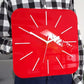 Clock HIPNOTIC Large Red Silent Clock GC002