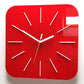 Clock HIPNOTIC Large Red Silent Clock GC002