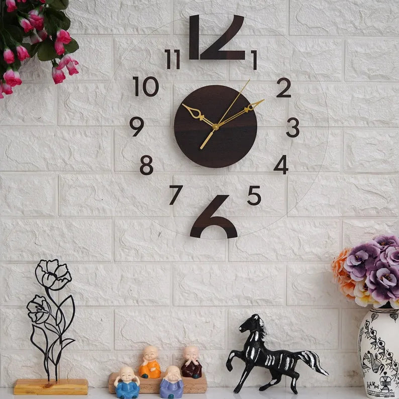 Printed Numbring Acrylic Wall Clock GC009