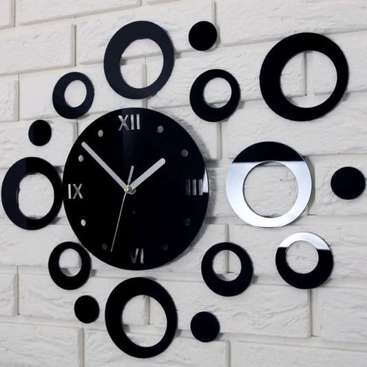 Clock Modern Wall Clock Mirror Clock Gift Kids Room GC010