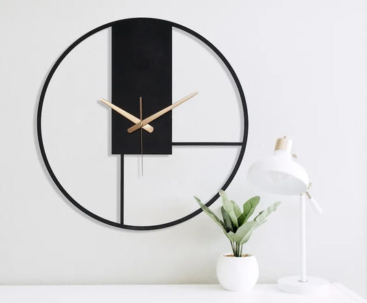 Nordic Large Clock, Minimalist Wall Clock, Simple Clock GC017