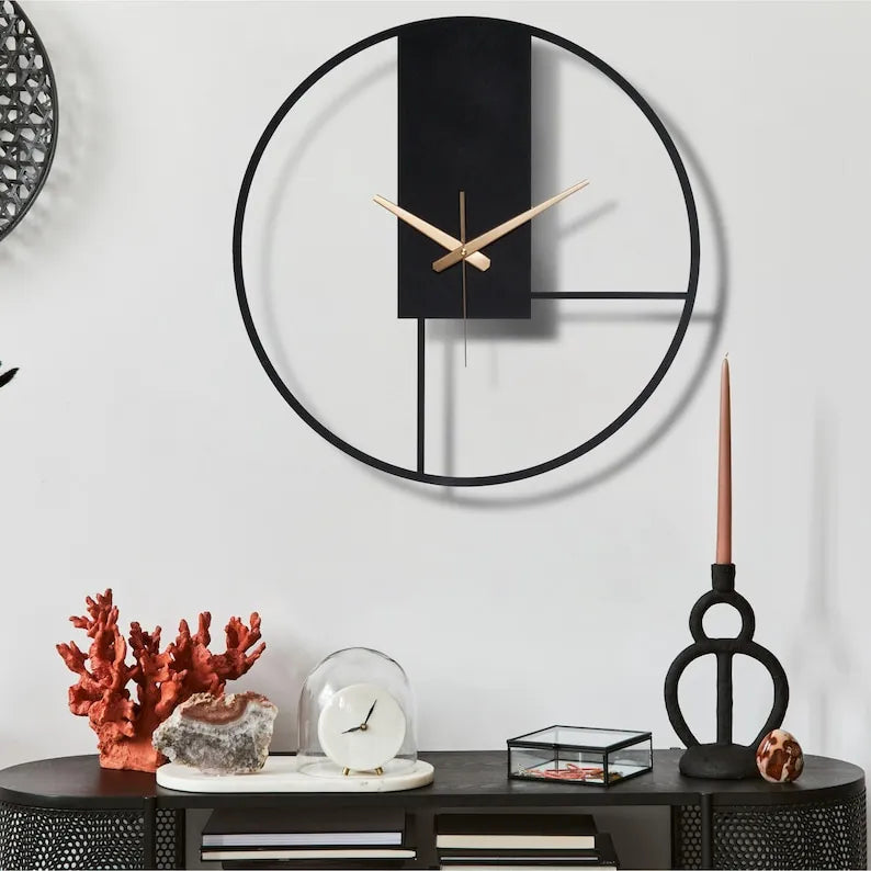 Nordic Large Clock, Minimalist Wall Clock, Simple Clock GC017