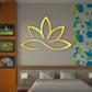 Lotus Flower Mirror Art Panel Laser Cut Mirror Wall Art GW003