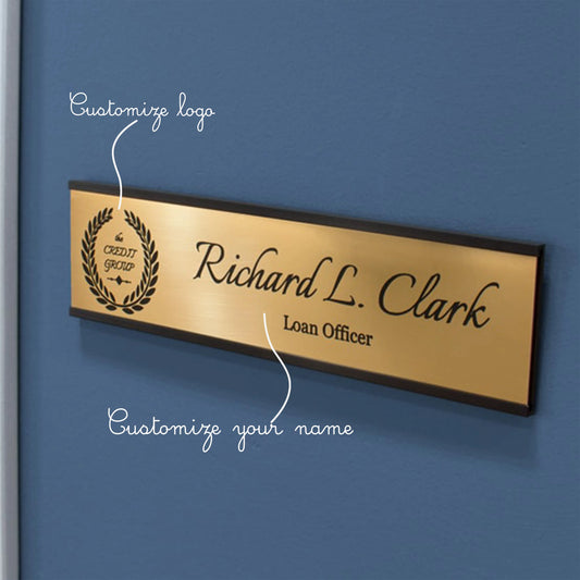 Office Door Name Plate for Acrylic Sliding GD003