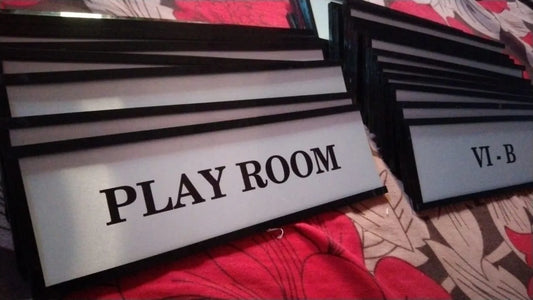 Office Door Name Plate for Acrylic Sliding GD003