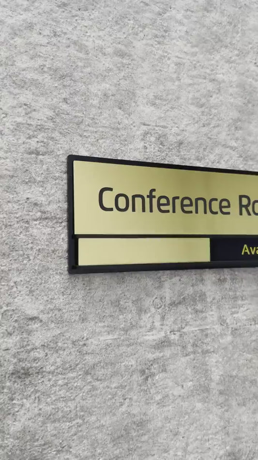 Can Be Moved Custom Busy - Available Conference Room Door Sign, Variable Sign, Office Sign GD013